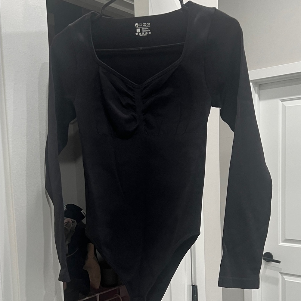Black Long Sleeve Bodysuit - Picture 1 of 3
